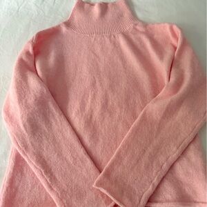 Elegant Pink Turtleneck Sweater